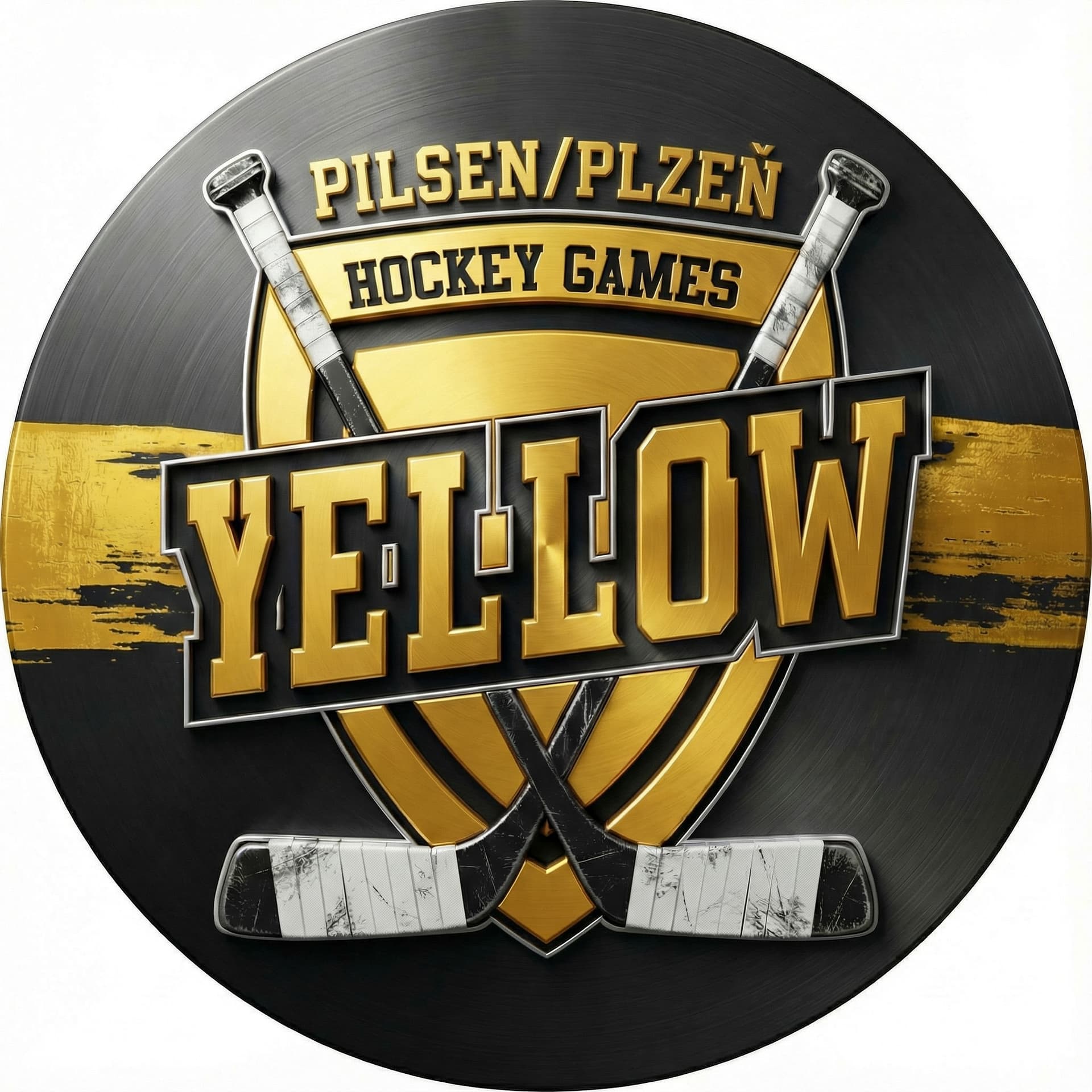 PILSEN - YELLOW HOCKEY GAMES - CZECH REPUBLIC logo